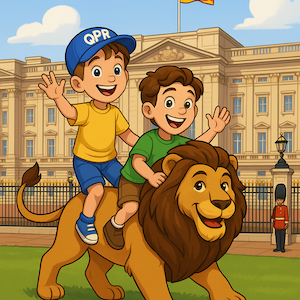 Stoneheart outside Buckingham Palace